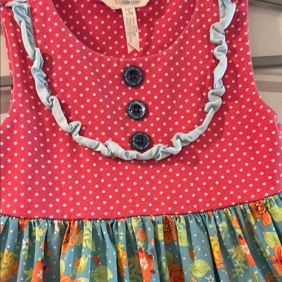 Matilda Jane Pink Tiered Ruffled Sundress - Picture 3 of 4